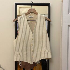 Sandro vest top suit maje button-up suit vest aritzia